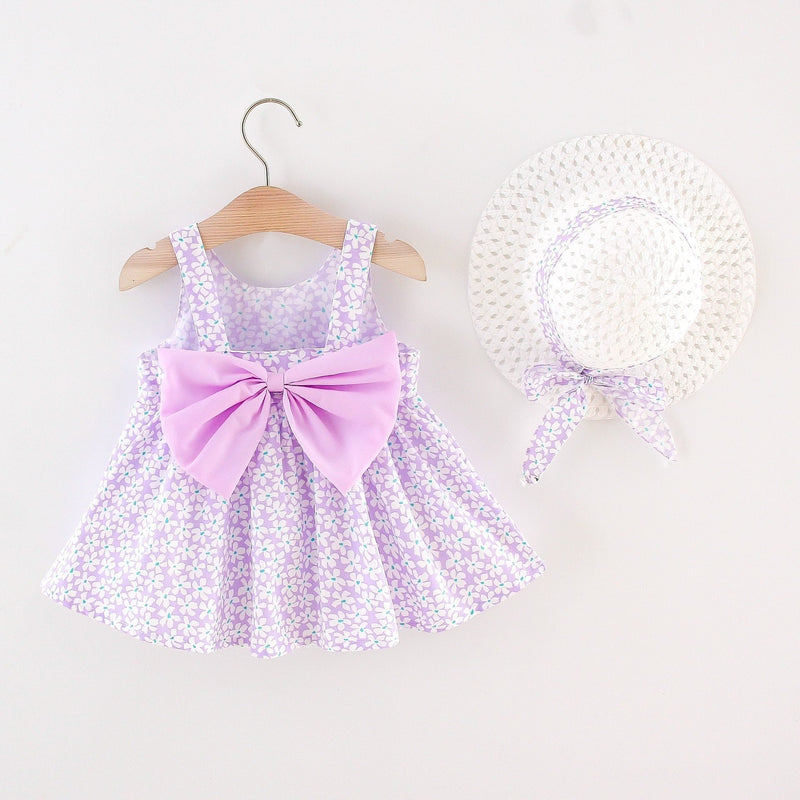 Vestidinho + Chapéu Baby Verão